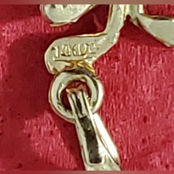 14k Solid Yellow Gold Gold Club Bag Pendant - Picture 2 of 6